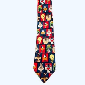 Vintage Looney Tunes Bugs Bunny and Crew Neck Tie 1999